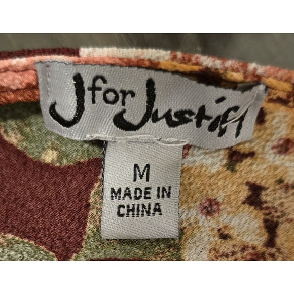 NWT  Very Pretty J for Justify Red Floral Dress‎ MEDIUM - Picture 7 of 7